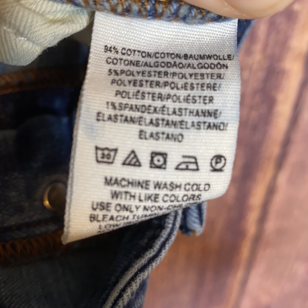 FREE PEOPLE button fly high rise skinny jeans 29 boho denim - Picture 8 of 8